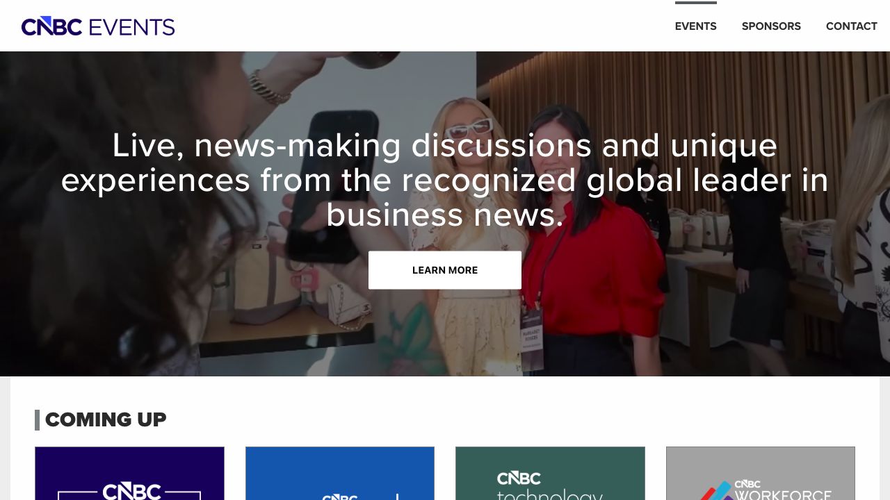 CNBC Events website